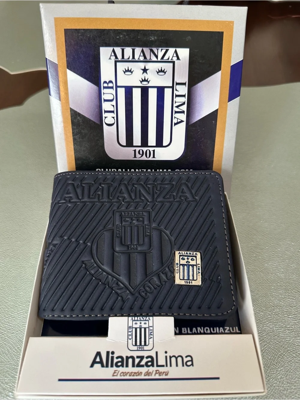 Alianza Lima Navy Blue Embossed Men's Wallet